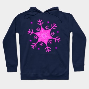 Pink Snowflake Hoodie